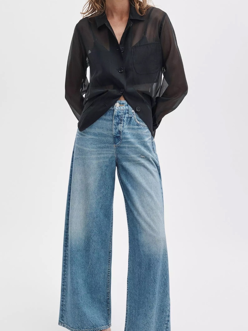 Rag and Bone Sofie Ankle Jean Wide Leg - Picture 2 of 2